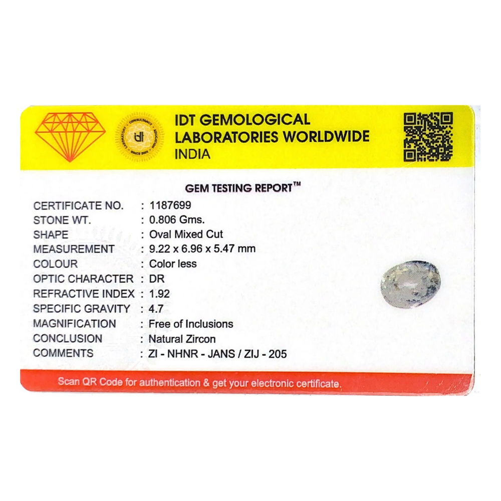 White Zircon - 4.03 Carat