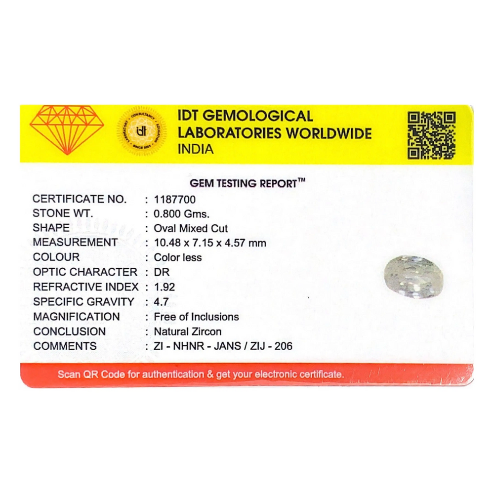 White Zircon - 4 Carat