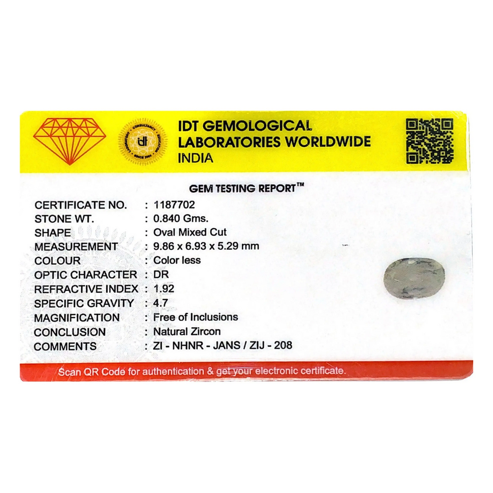 White Zircon - 4.2 Carat
