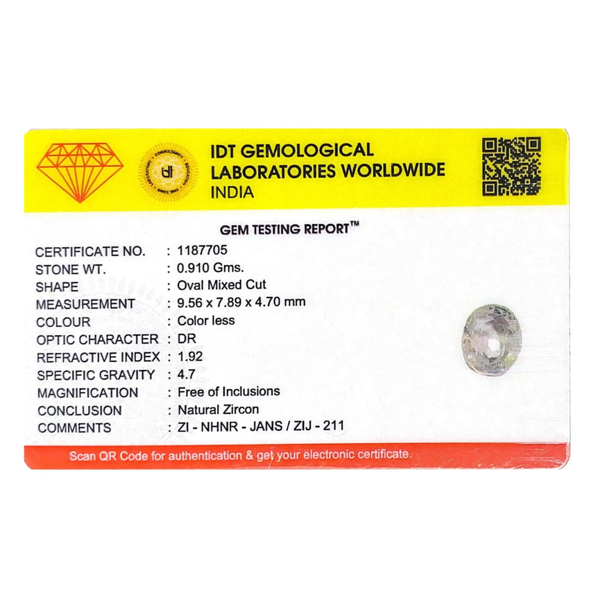 White Zircon - 4.55 Carat