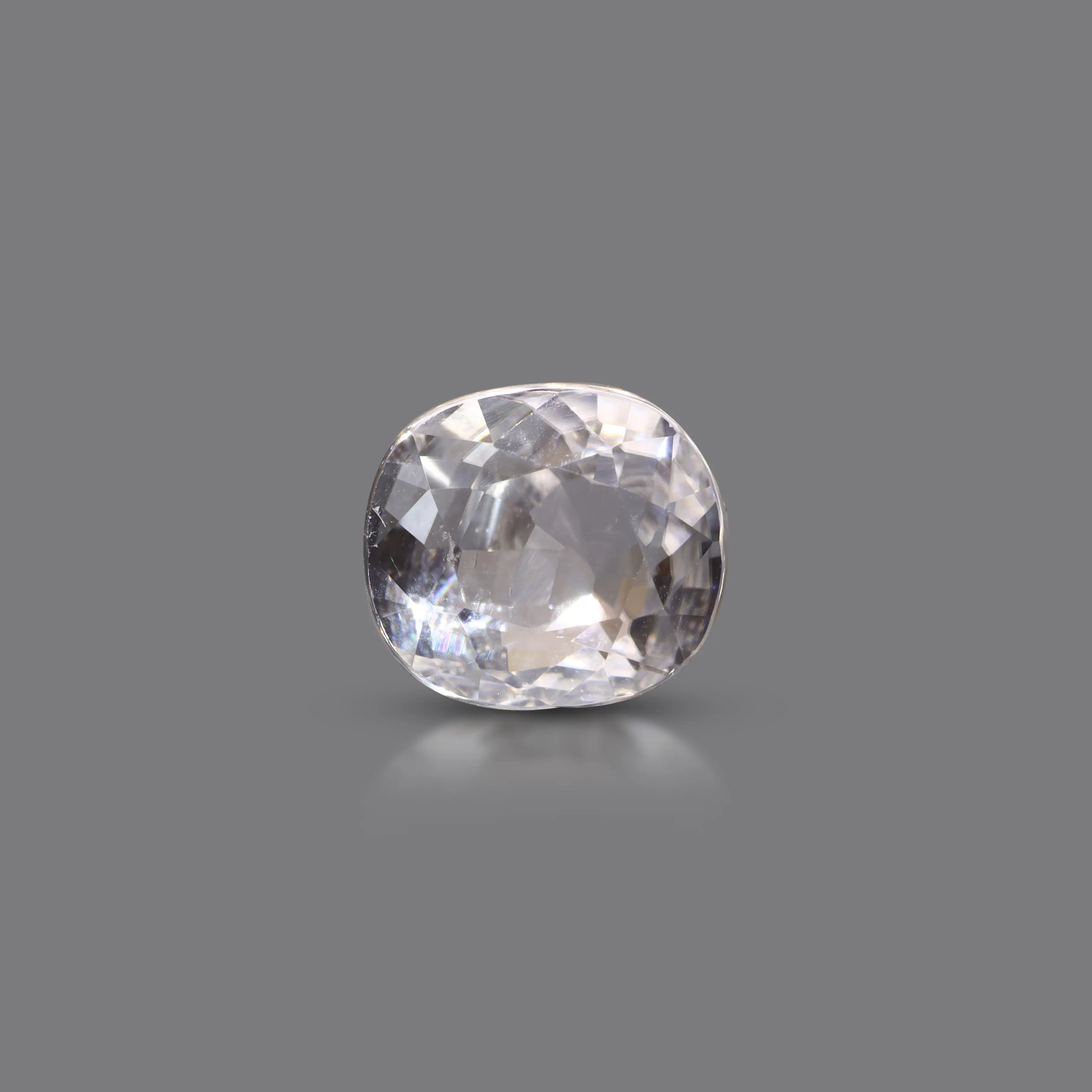 Natural White Zircon Carats) Premium and Certified