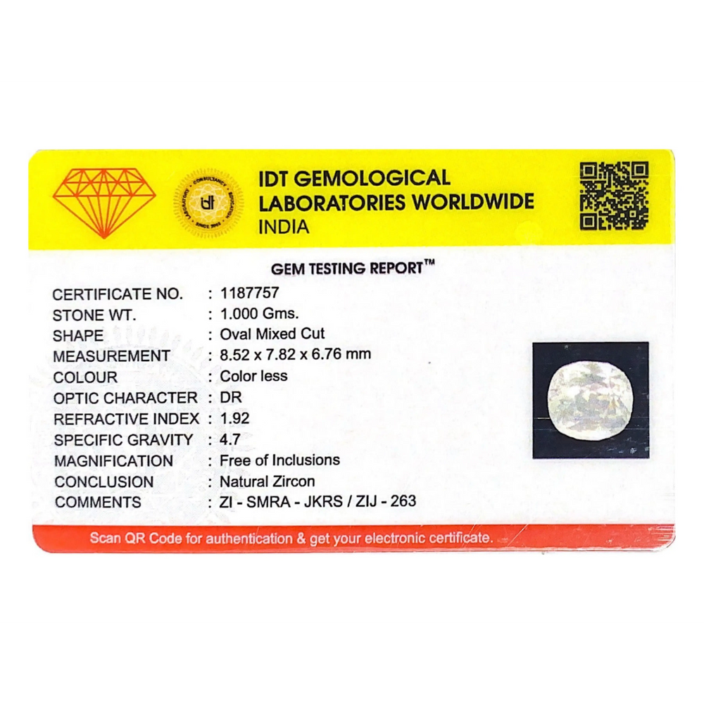 White Zircon - 5 Carat