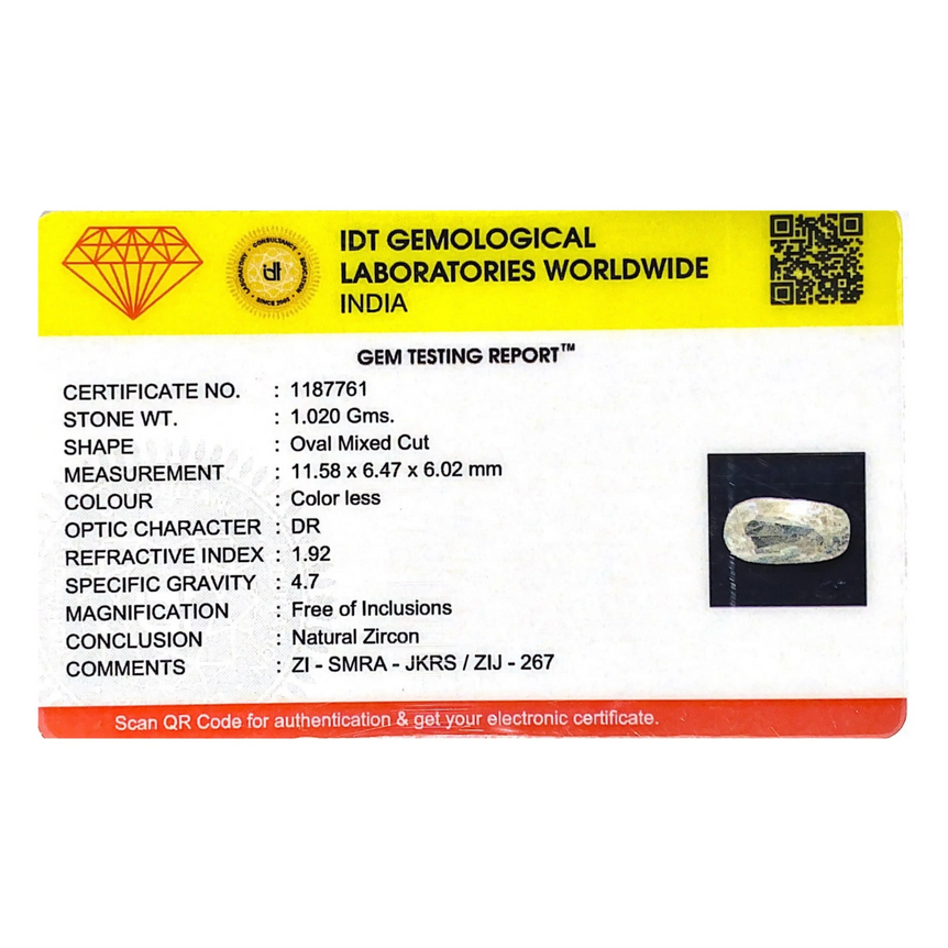 White Zircon - 5.1 Carat