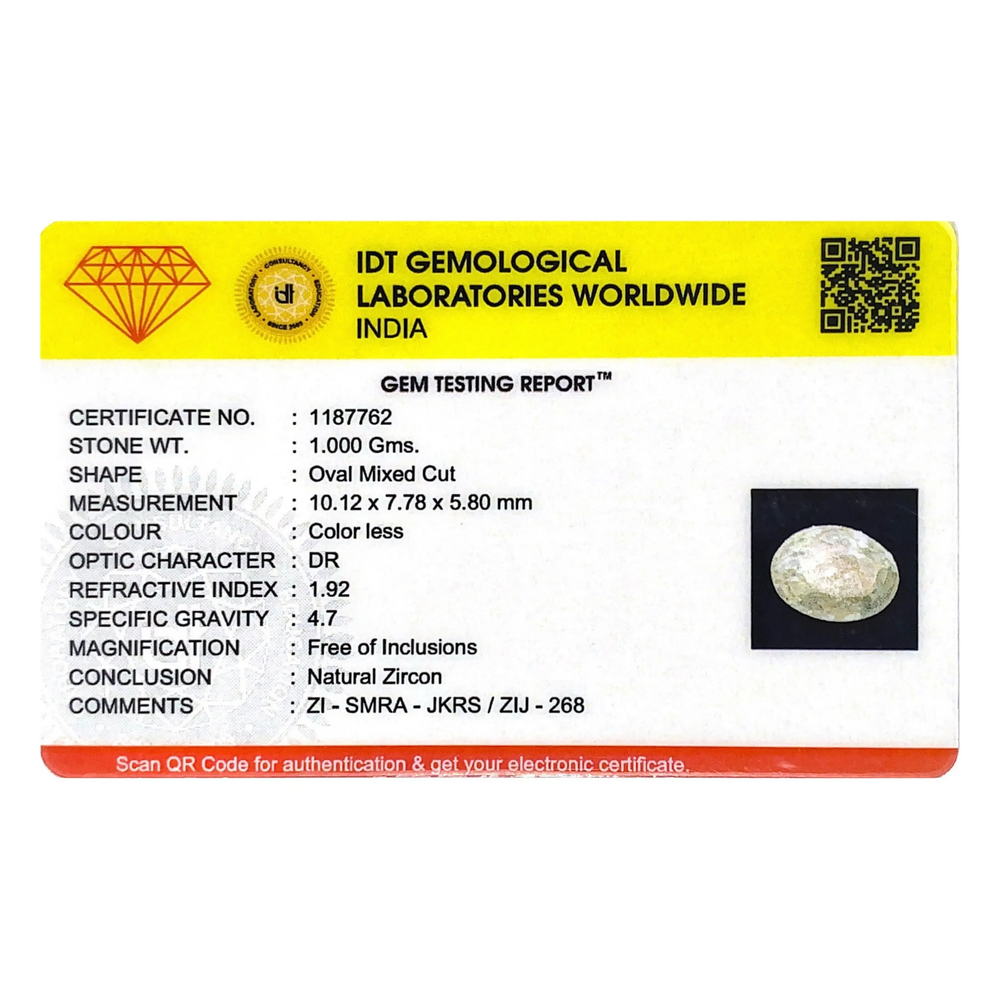 White Zircon - 5 Carat