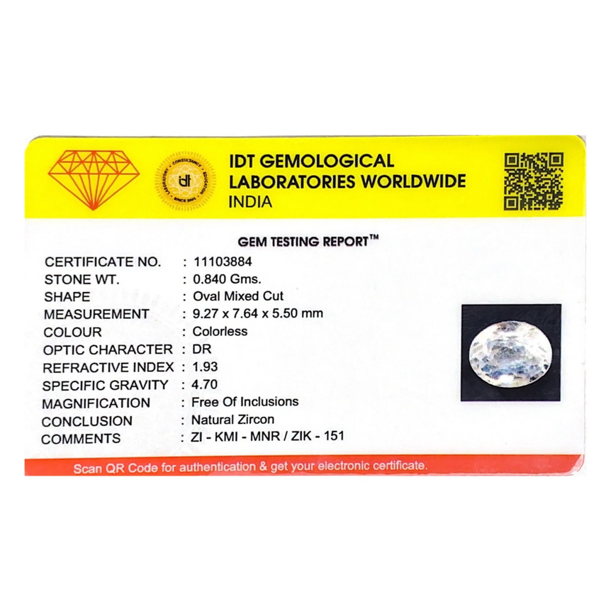 White Zircon - 4.2 Carat
