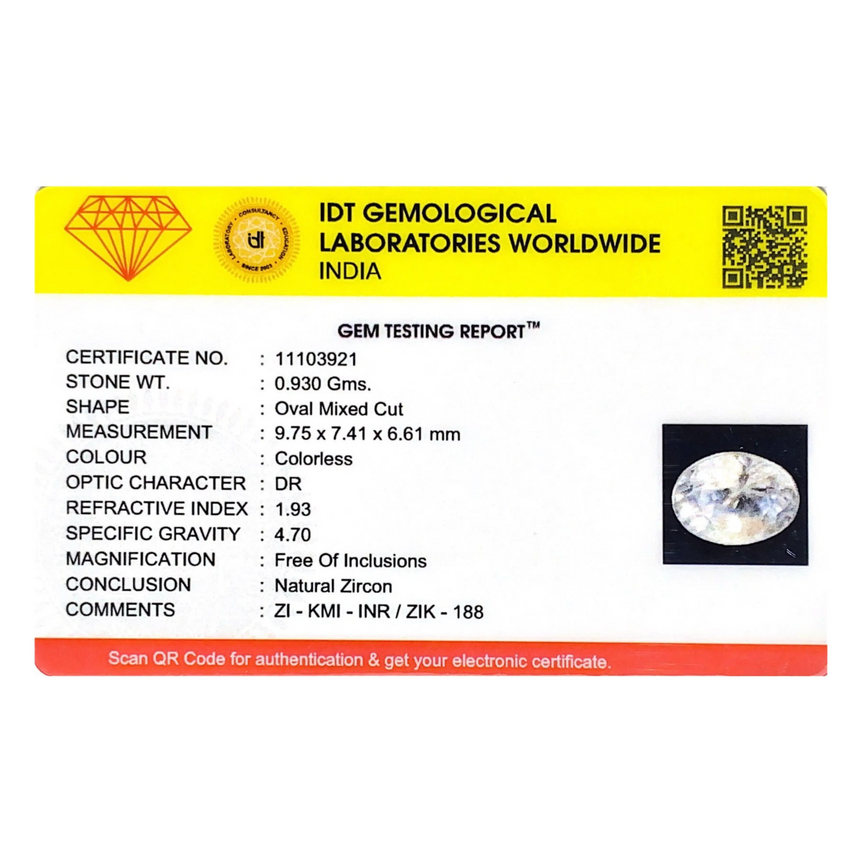 White Zircon - 4.65 Carat