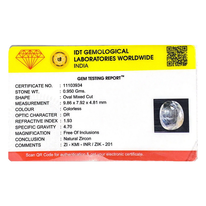 White Zircon - 4.75 Carat