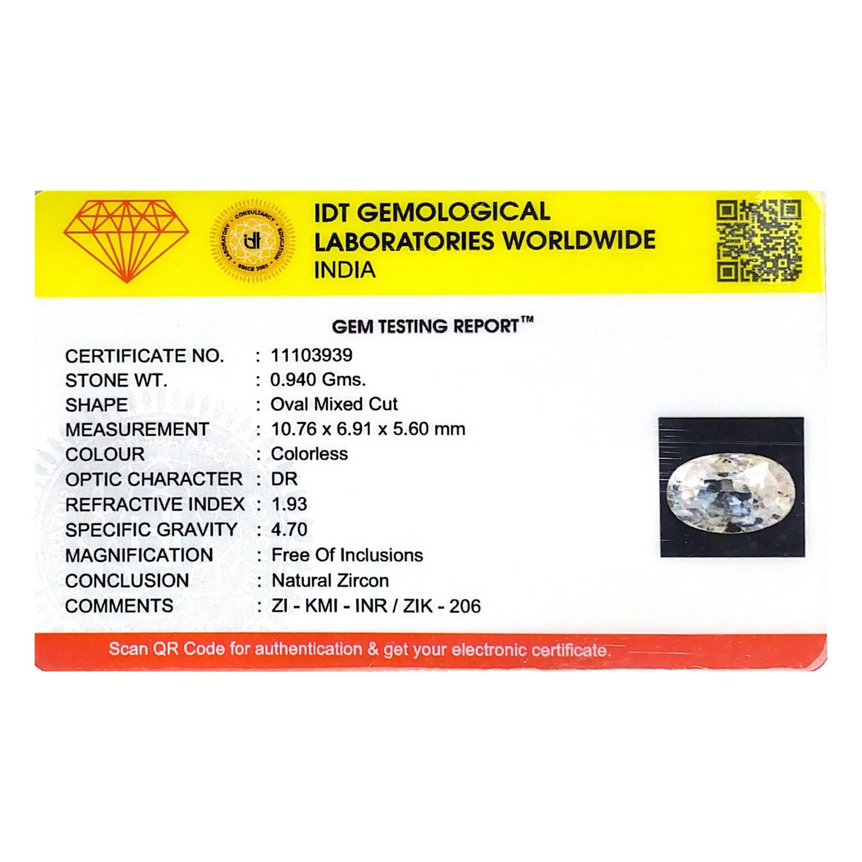White Zircon - 4.7 Carat