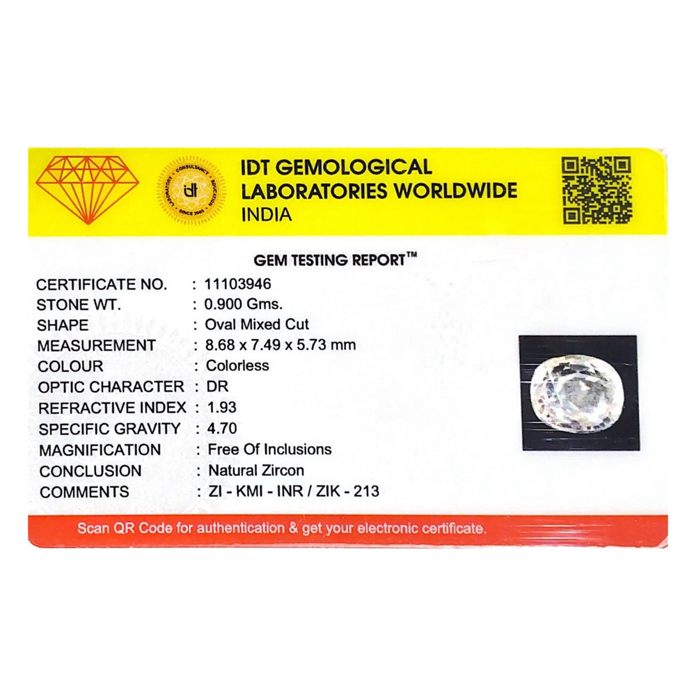 White Zircon - 4.5 Carat