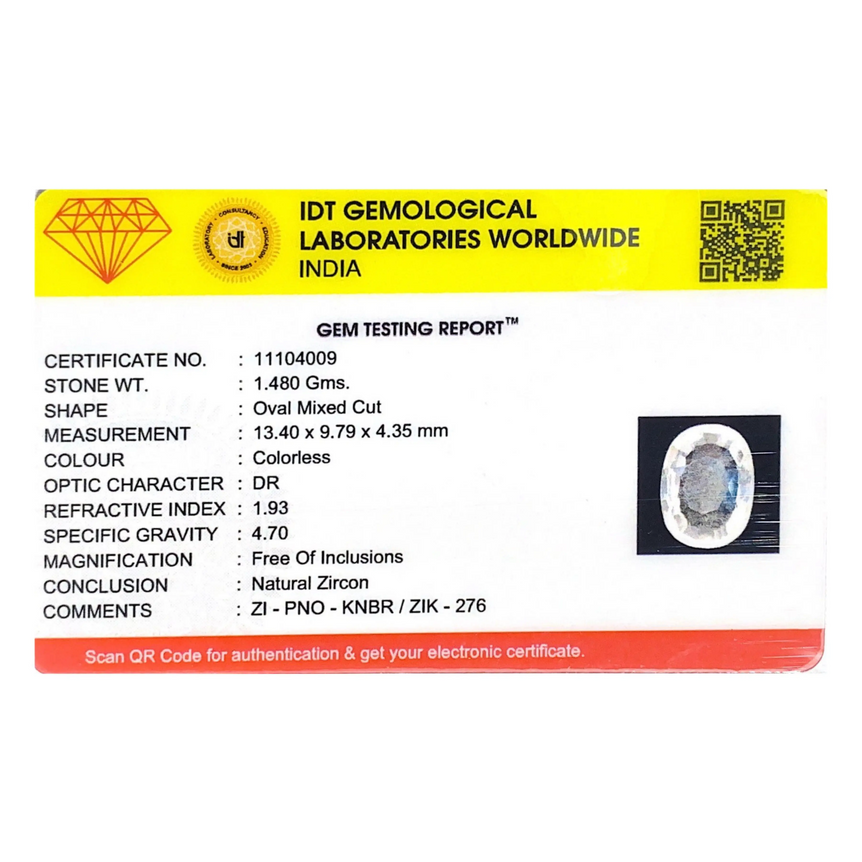 White Zircon - 7.4 Carat