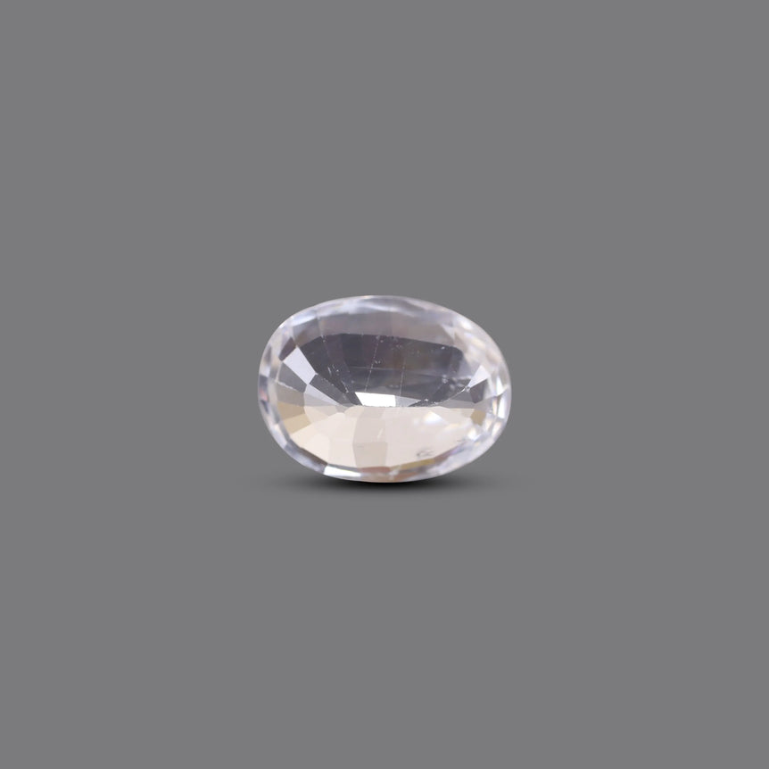 Natural White Zircon - 6.85 Carat - Pramogh