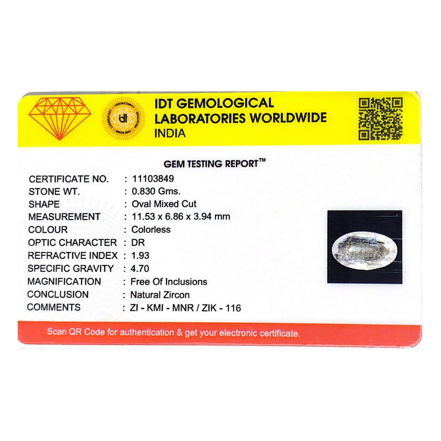White Zircon - 4.15 Carat
