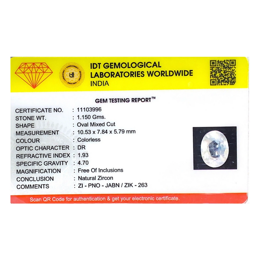 White Zircon - 5.75 Carat