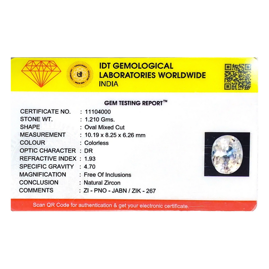 White Zircon - 6.05 Carat