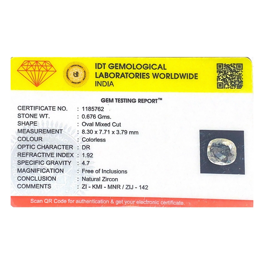 White Zircon - 3.38 Carat