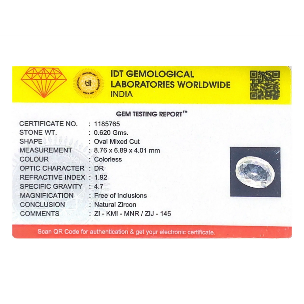 White Zircon - 3.1 Carat
