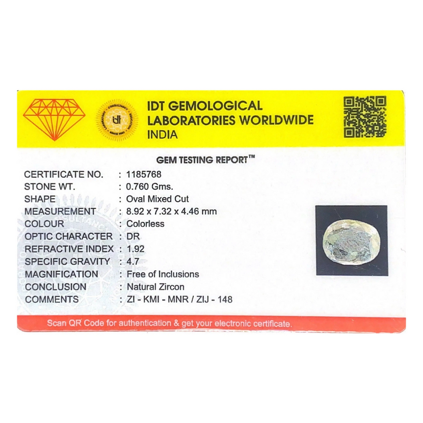 White Zircon - 3.8 Carat
