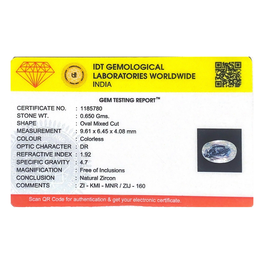 White Zircon - 3.25 Carat