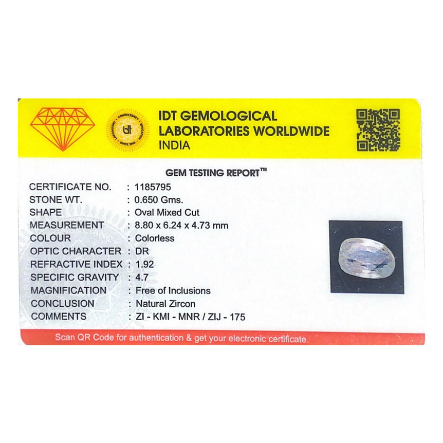 White Zircon - 3.25 Carat