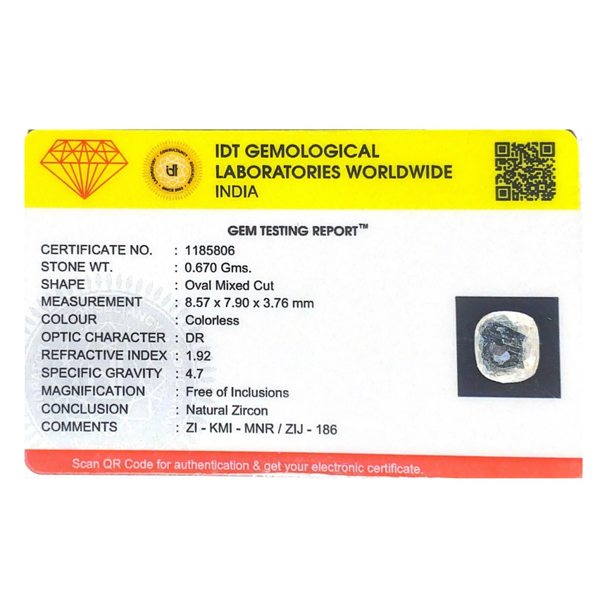 White Zircon - 3.35 Carat