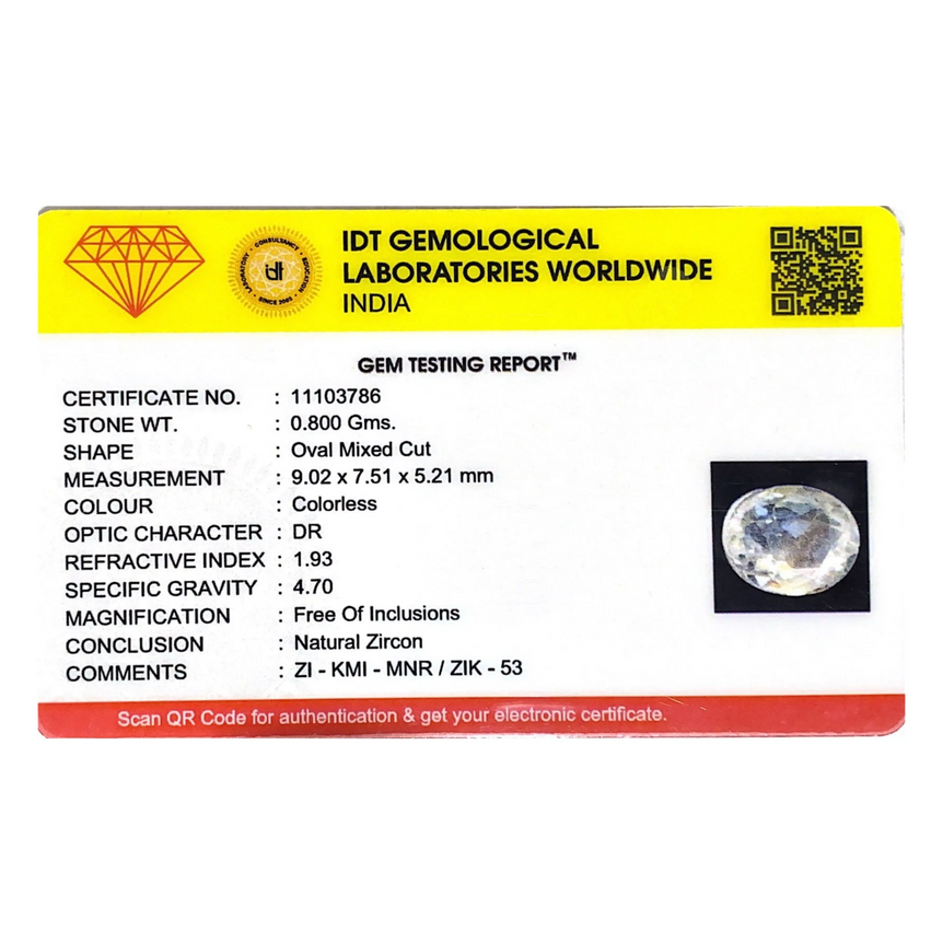 White Zircon - 4 Carat