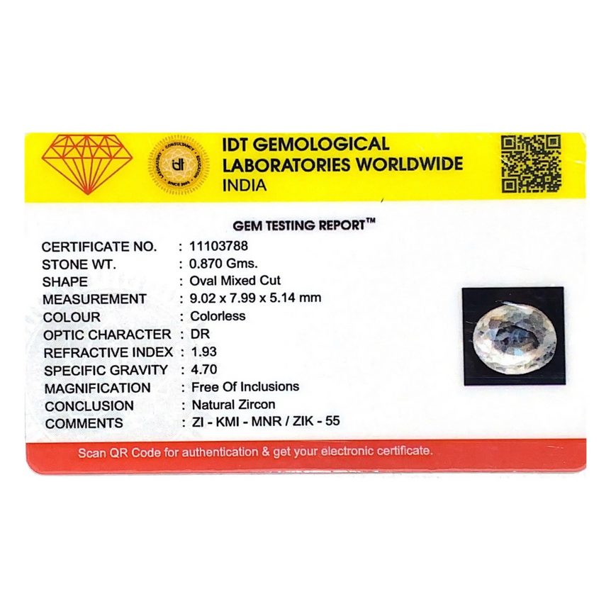 White Zircon - 4.35 Carat