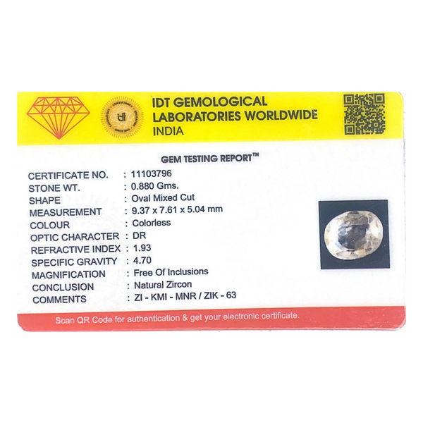 White Zircon - 4.4 Carat