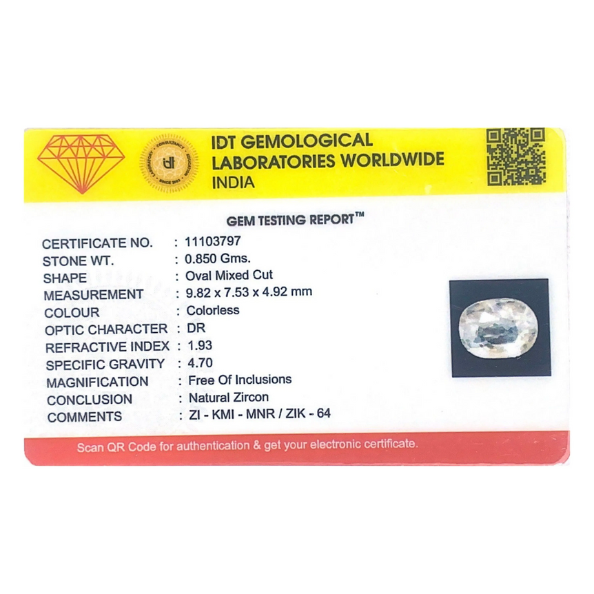 White Zircon - 4.25 Carat