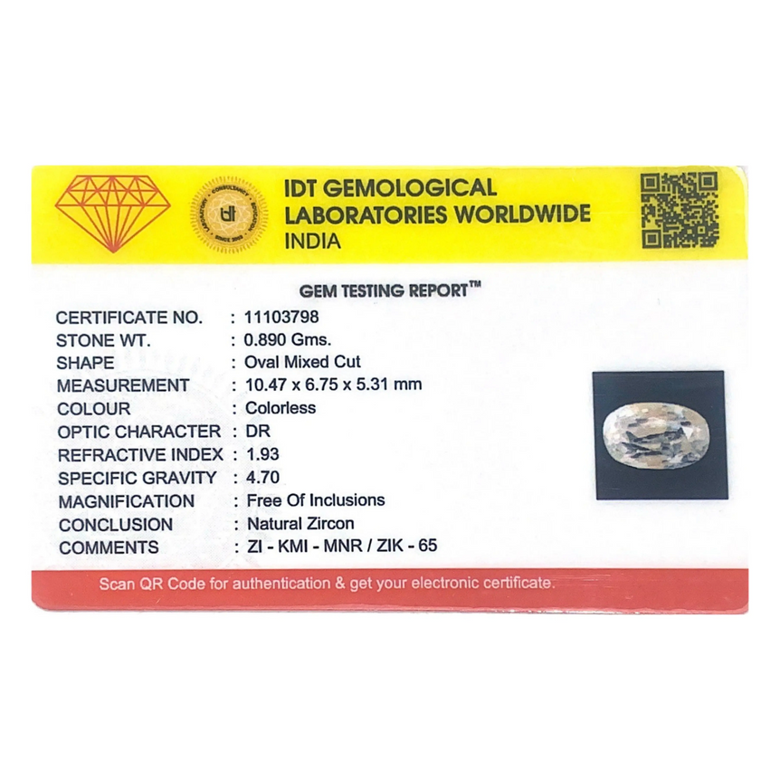 White Zircon - 4.45 Carat
