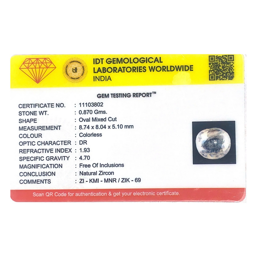 White Zircon - 4.35 Carat