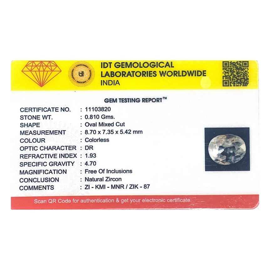 White Zircon - 4.05 Carat