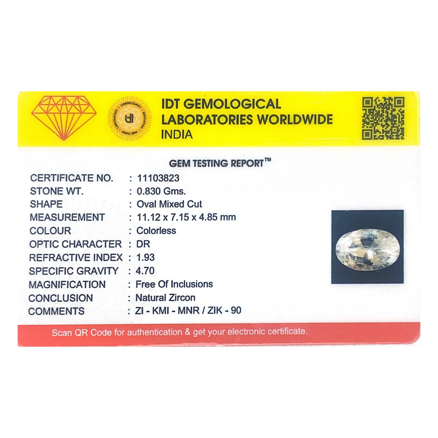 White Zircon - 4.15 Carat