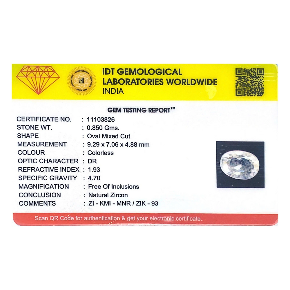 White Zircon - 4.25 Carat