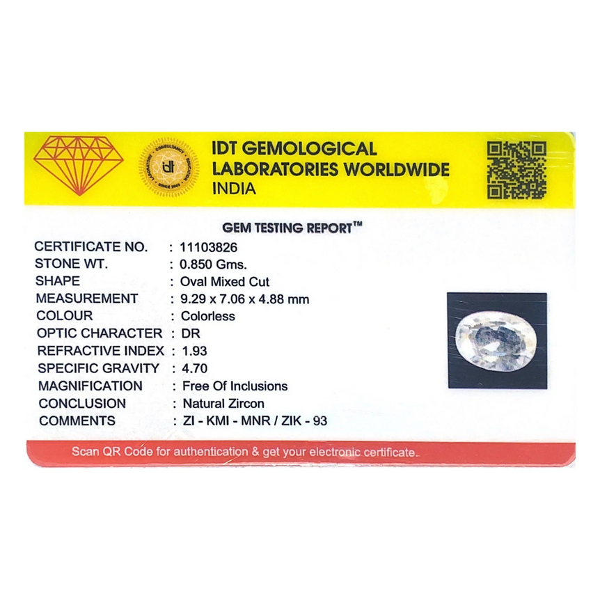 White Zircon - 4.25 Carat
