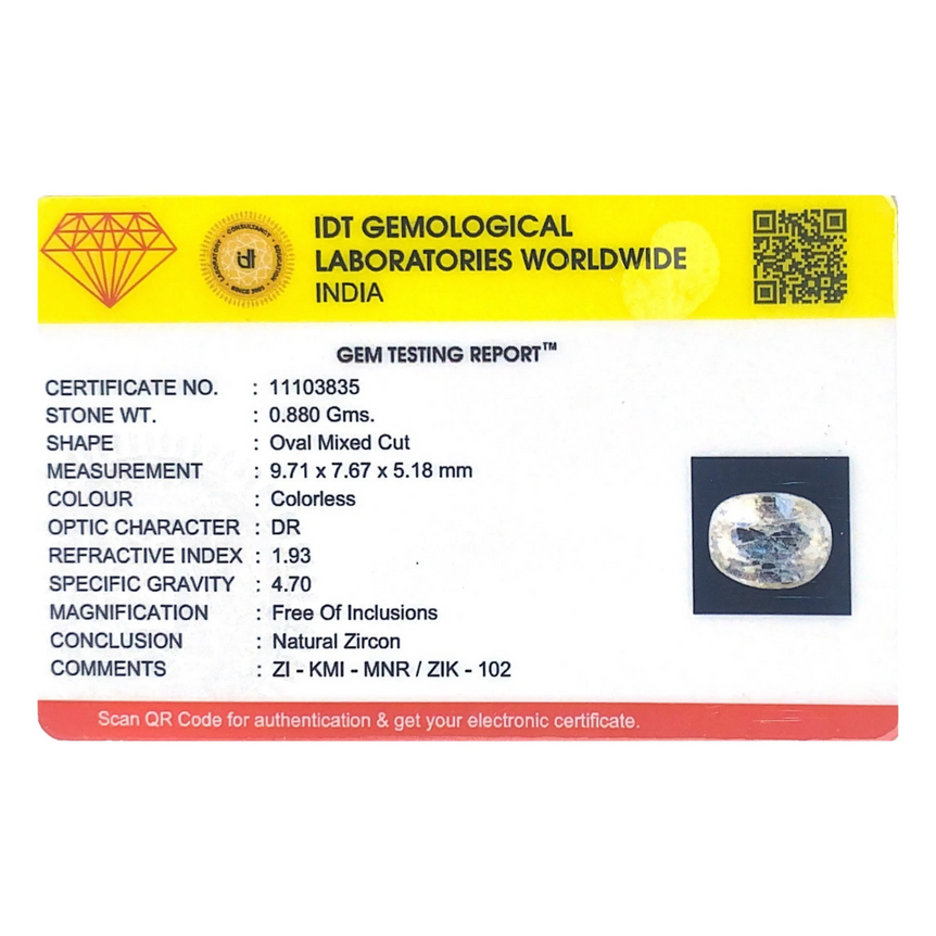White Zircon - 4.4 Carat