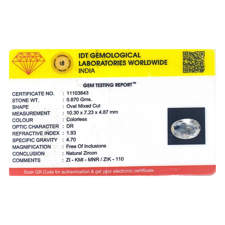 White Zircon - 4.35 Carat