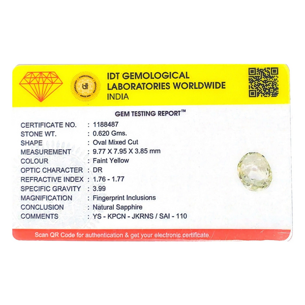 White Sapphire - 3.1 Carat