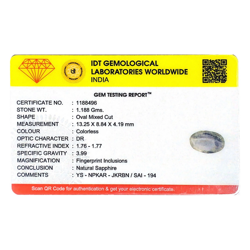 White Sapphire - 5.94 Carat