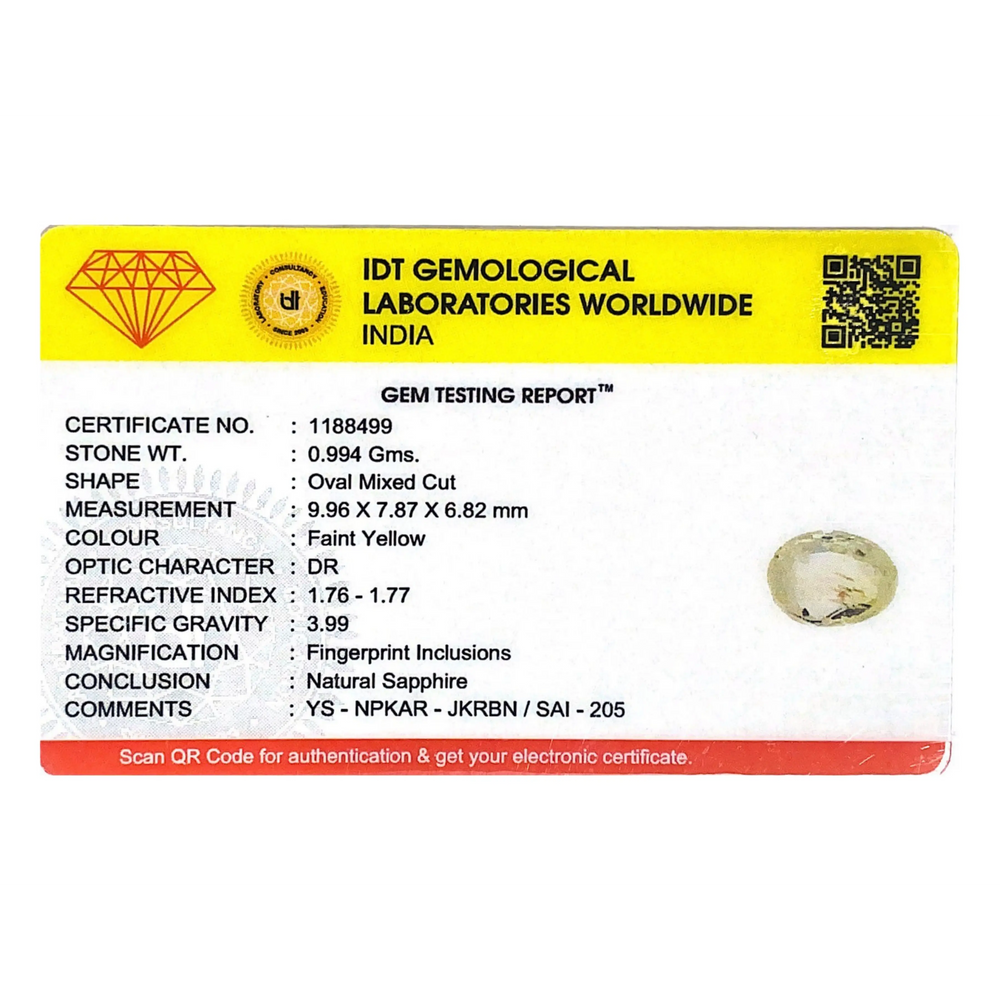 White Sapphire - 4.97 Carat
