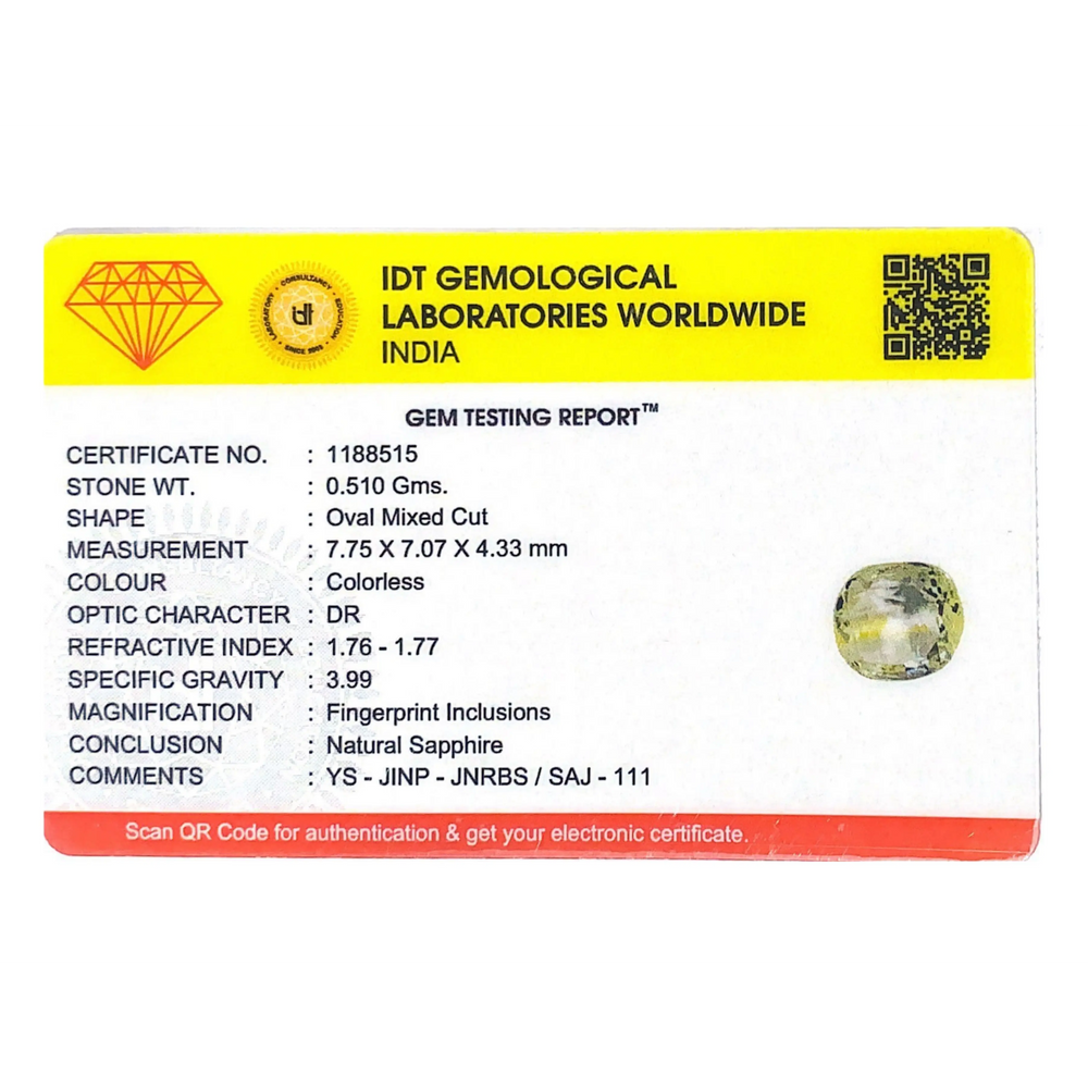 White Sapphire - 2.55 Carat