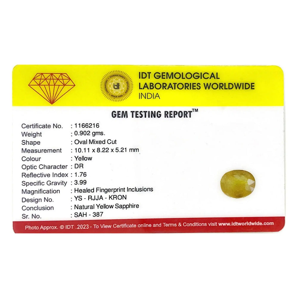 Yellow Sapphire - 4.51 Carat - Pramogh