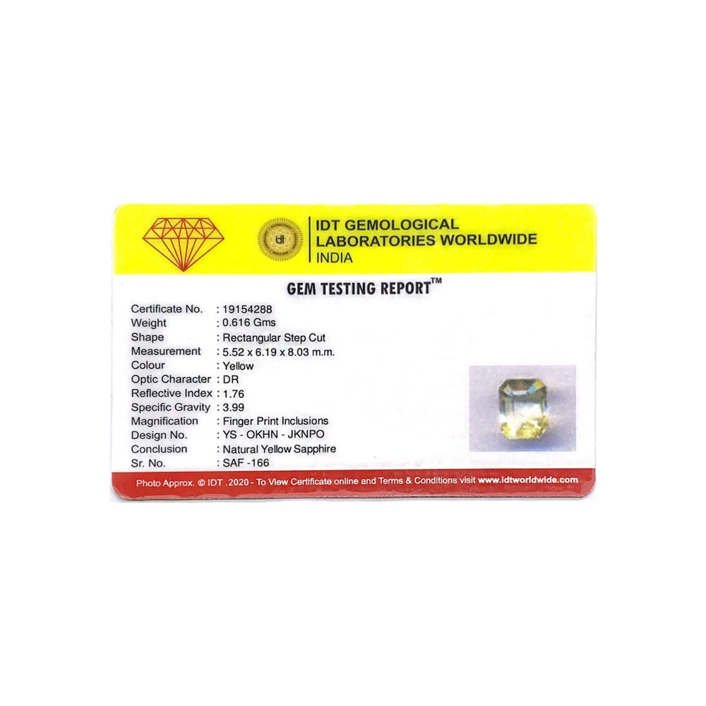 Yellow Sapphire - 3.08 Carat - Pramogh