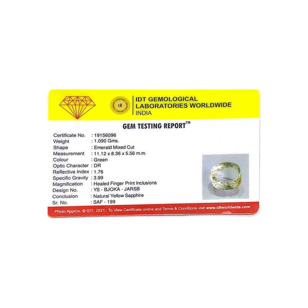 Yellow Sapphire - 5.45 Carat - Pramogh