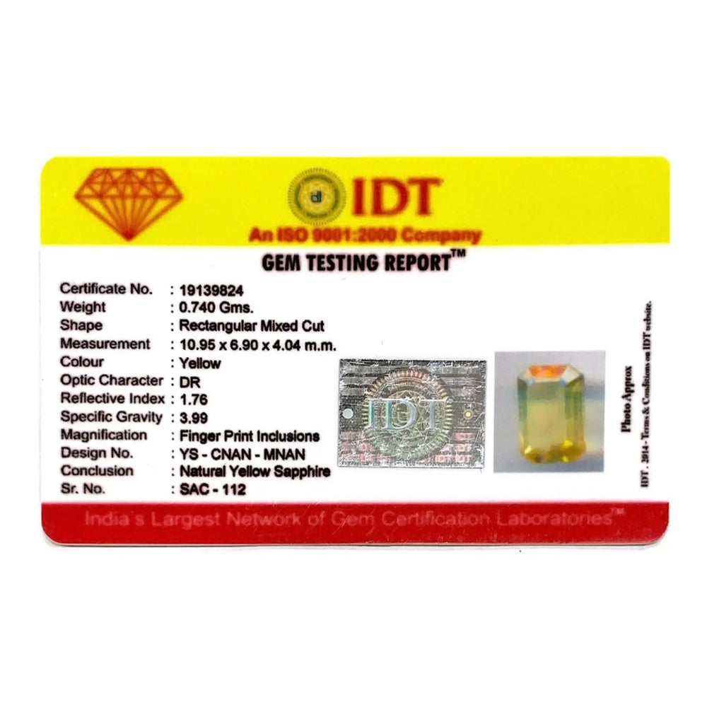 Yellow Sapphire - 3.7 Carat - Pramogh