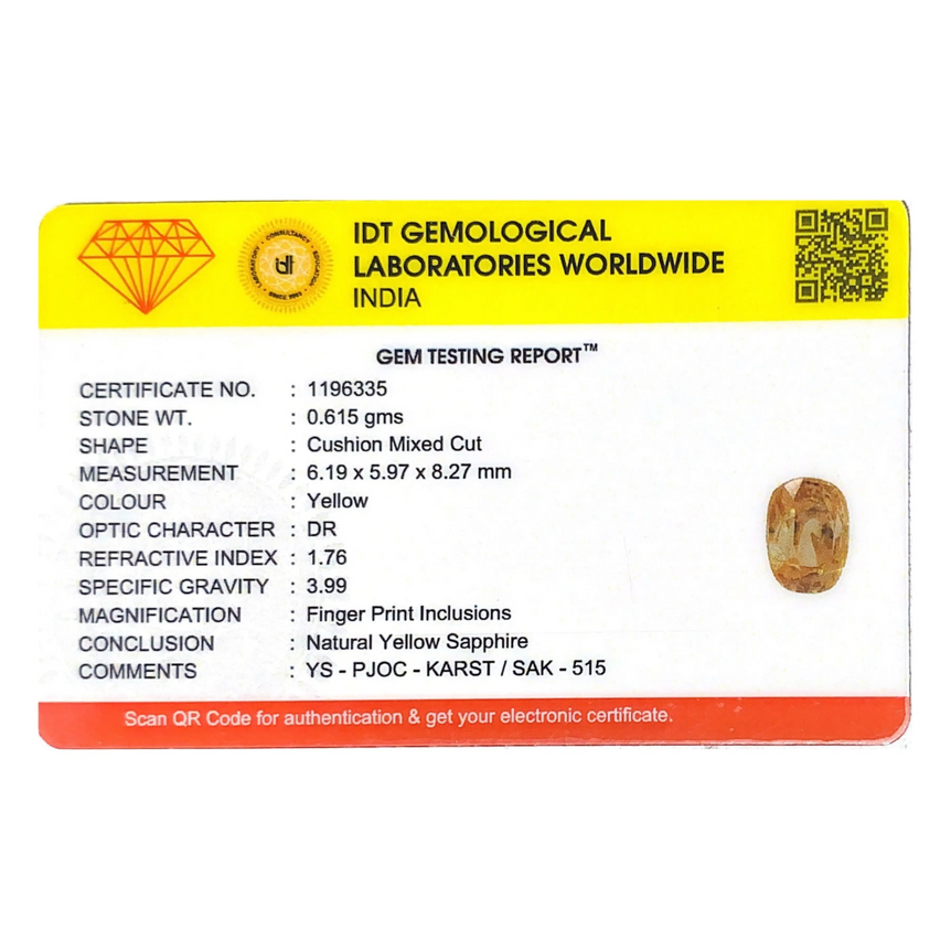Yellow Sapphire - 3.08 Carat