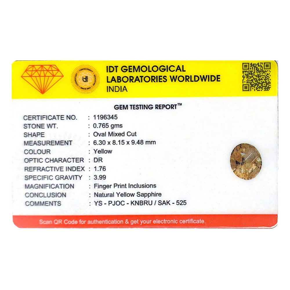 Yellow Sapphire - 3.83 Carat