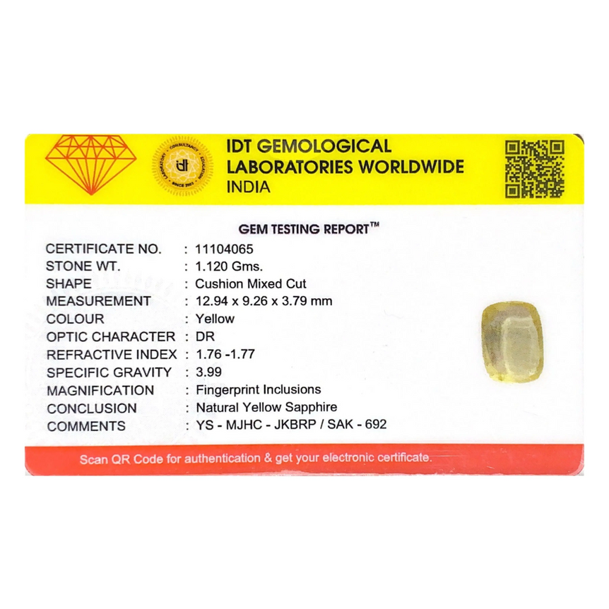 Yellow Sapphire - 5.6 Carat