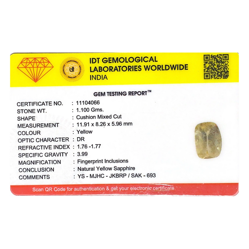 Yellow Sapphire - 5.5 Carat