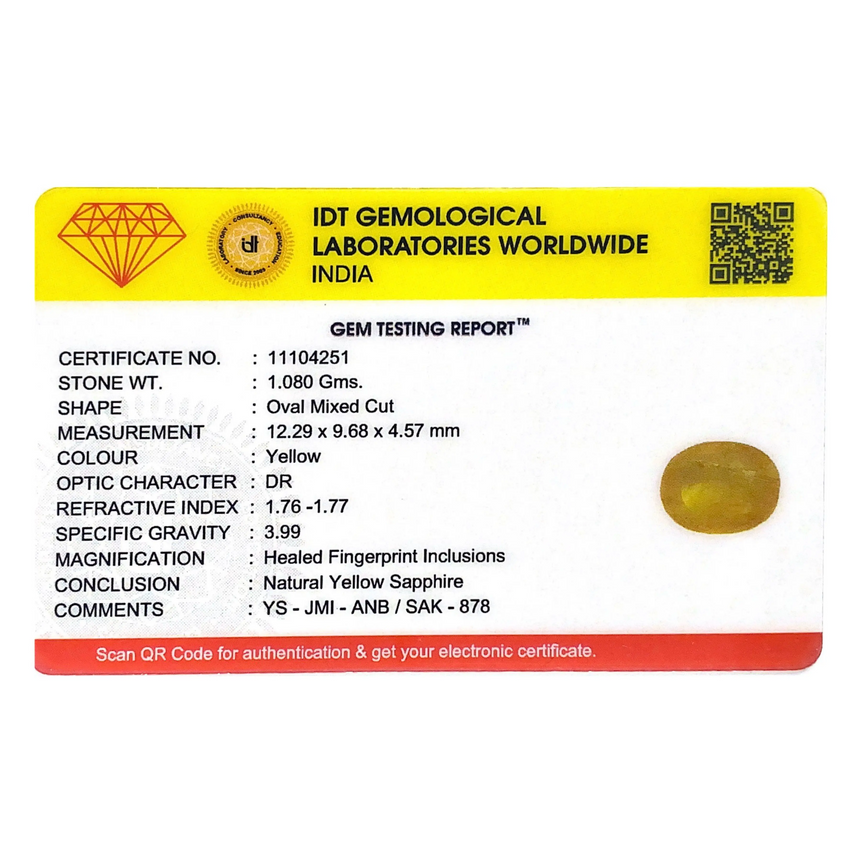 Yellow Sapphire - 5.4 Carat