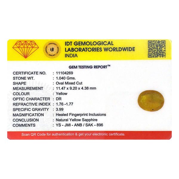 Yellow Sapphire - 5.2 Carat